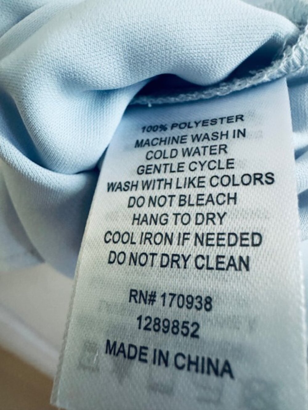 NWT Maison d'Amelie Baby Blue V-Neck Collared Top Size XS Sleeveless Blouse - Picture 5 of 5